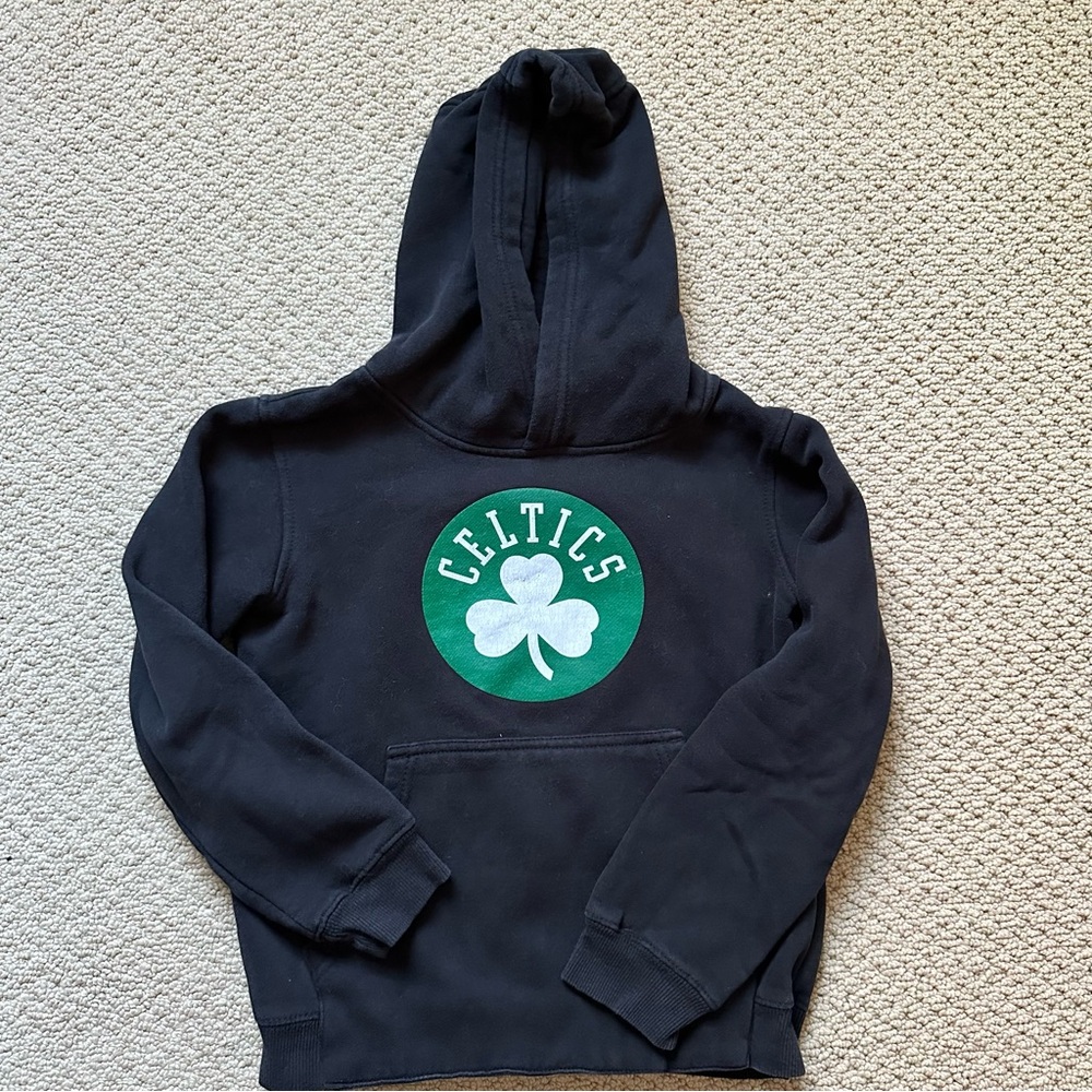 Celtics‎ Kids Hoodie - Black and Green